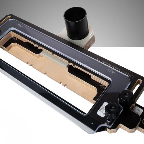 Templates for embedding door fittings